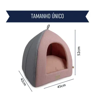 Medidas da Cabana Home para Caes e Gatos Fabrica Pet Rosa